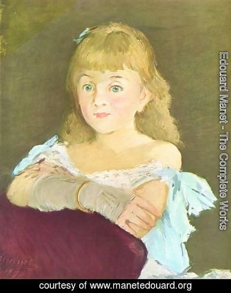 Edouard Manet - Portrait of Lina Campineanu