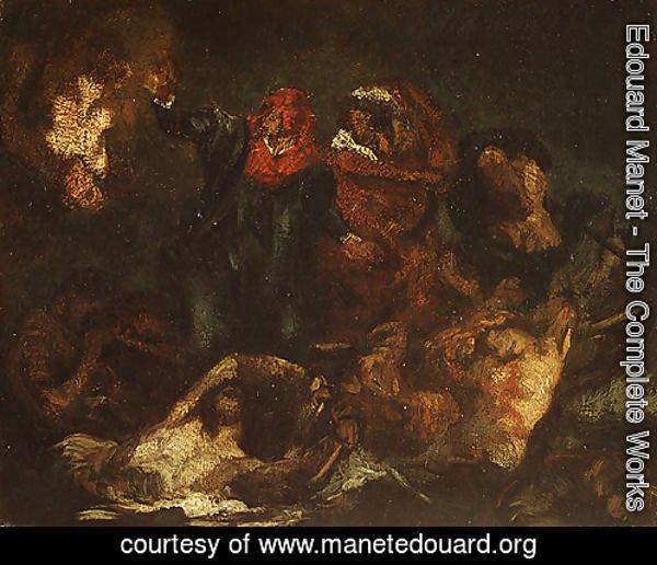 Copy after Delacroix's Bark of Dante ca. 1859