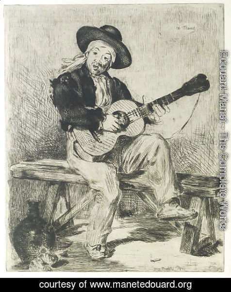 Edouard Manet - Le Chanteur Espagnol (Le Guitarero)