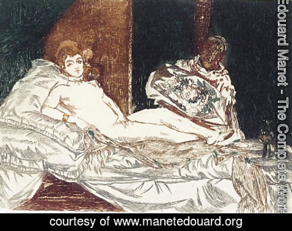 Edouard Manet - Olympia (Large Plate)
