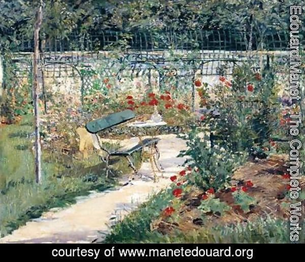 Edouard Manet - Bench in the Garden at Versailles