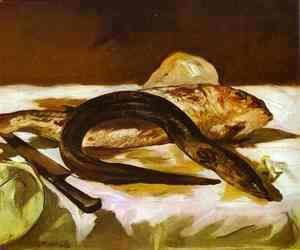 Edouard Manet - Eel and Red Mullet