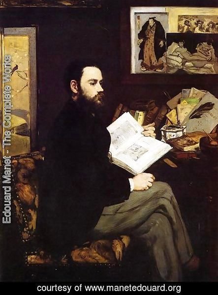 Edouard Manet - Portrait of Emile Zola  1868