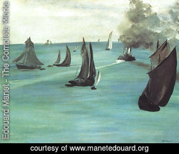 Edouard Manet - The Beach at Sainte-Adresse  1867
