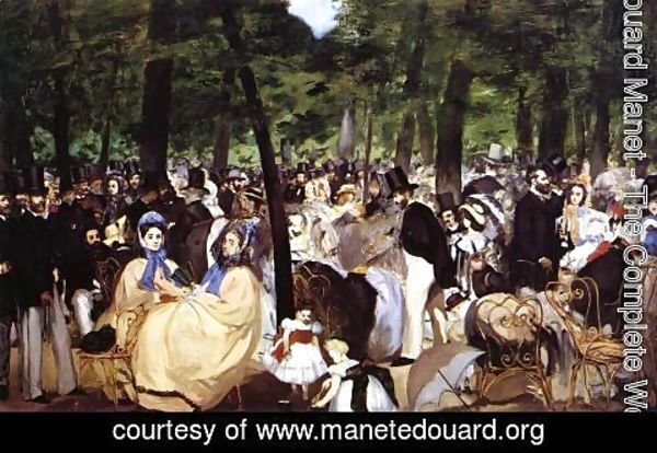 Edouard Manet - Music In The Tuileries Gardens