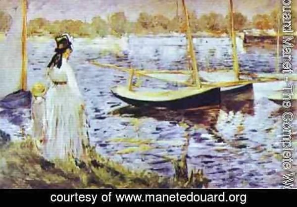 Edouard Manet - The Banks Of The Seine At Argenteuil