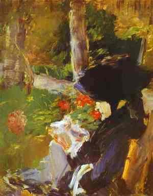 Manet's Mother In The Garden At Bellevue