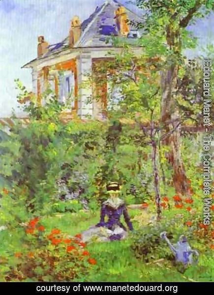 Edouard Manet - Girl In The Garden At Bellevue