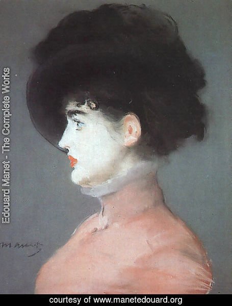 Irma Brunner (Woman in a Black Hat) 1880-82