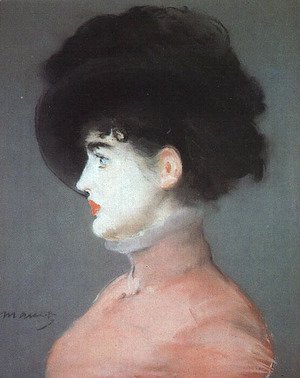 Irma Brunner (Woman in a Black Hat) 1880-82