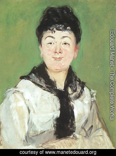 Edouard Manet - Portrait of a Lady with a Black Fichu  1878