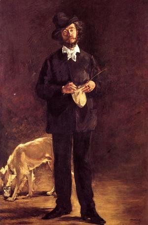 Edouard Manet - Portrait of Gilbert-Marcellin Desboutin  1875